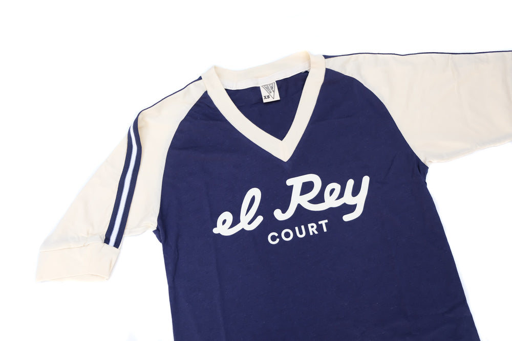 El Rey Court Navy Baseball Tee