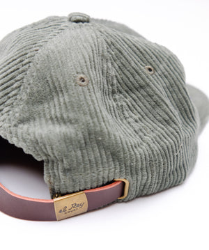 "Where Fast Lives Slow Down" Corduroy Hat - Olive